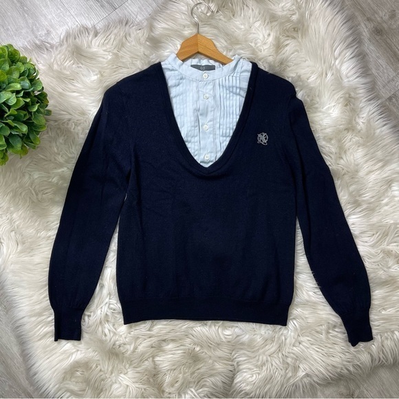 Alexander McQueen Academia Sweater Shirt Italian‎ Wool Blend M - Picture 1 of 11